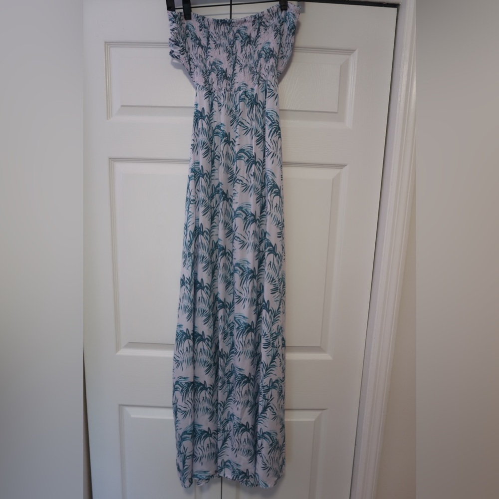 Tiare Hawaii one size strapless low back coverup dress